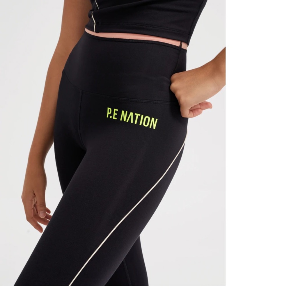 P.E. Nation Match Play black Leggings